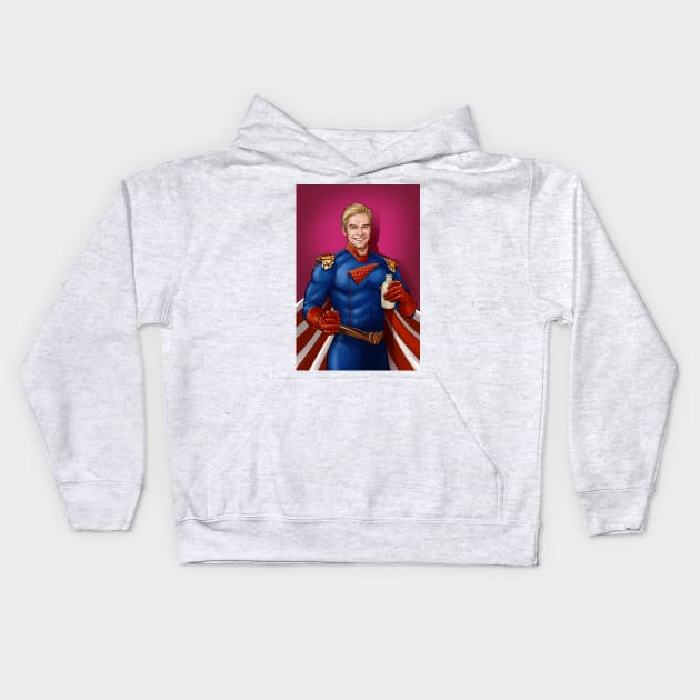 Homelander Kids Hoodie by FangArt21